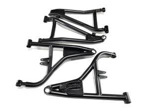 Monster Performance High Clearance A-Arms for Polaris RZR PRO XP XP4 2020-2026 Upper & Lower Precision Machined 4130 Chromoly Steel Heavy Duty Set of 4 Black Powder Coat