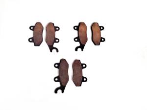 MONSTER AXLES - Monster Performance Full Brake Pad Set for Can-Am Commander 800 & 1000 2011-2018 715500335 715500336 Front & Rear Quiet Braking Low-Dust All-Weather Quality Tested - Image 1