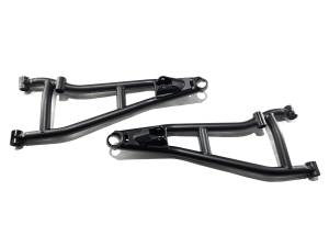 MONSTER AXLES - Monster Performance A-Arms for Can-Am Maverick X3 Turbo R & RR 72" 2019-2025 Precision Machined 4130 Chromoly Steel Heavy Duty Set of 4 Black Powder Coat - Image 3