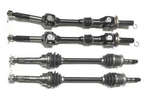 Precision Full CV Axle Set for Kawasaki 59266-0034 39158-1119 39158-1120 Front & Rear Quality Tested Heat-Treated 4140 Chromoly Steel Exact Fit ATVPC