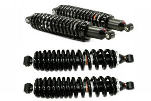 Monster Performance Front Shocks for Yamaha Rhino 700 2008-2013 Front & Rear Monotube Responsive Handling Optimal Damping Quality Tested Gas-charged Anti-foam Anti-shear Adjustable
