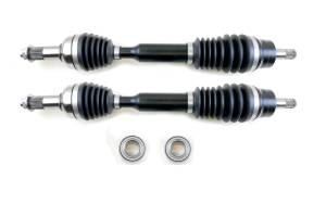Monster XP Series Front CV Axles & Brgs for Yamaha Grizzly 700 2016-2023 Left & Right Telescoping Built Tough 4340 Chromoly Steel Direct Fit Factory Length with 4" of Travel