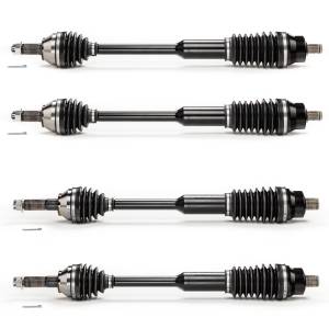 Monster XP Series Full CV Axle Set for Polaris 1332825 1332960 Front & Rear Telescoping Built Tough 4340 Chromoly Steel Direct Fit Factory Length with 4" of Travel