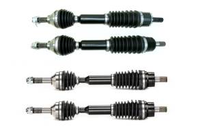 Monster XP Series Full CV Axle Set for Kawasaki 59266-0007 59266-0008 Front & Rear Telescoping Built Tough 4340 Chromoly Steel Direct Fit Factory Length with 4" of Travel