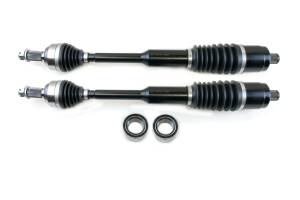 Monster XP Series Rear CV Axles & Brgs for Polaris 1333947 Left & Right RZR S 900 1000 RZR 4 900 General 1000 1000-4 Telescoping Built Tough 4340 Chromoly Factory Length with 4" of Travel