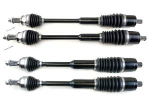Monster XP Series Full CV Axle Set for Polaris 1333263 1333081 Front & Rear Telescoping Built Tough 4340 Chromoly Steel Direct Fit Factory Length with 4" of Travel