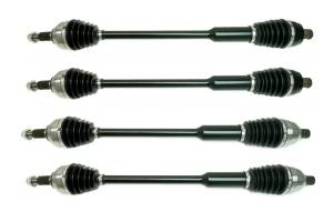 Monster XP Series Full CV Axle Set for Polaris 1334560 1334593 Front & Rear RZR Turbo R R4 Telescoping Built Tough 4340 Chromoly Steel Direct Fit Factory Length with 4" of Travel