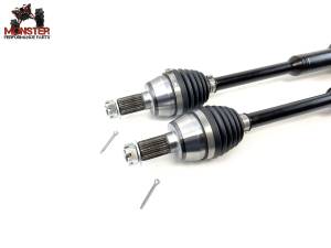 MONSTER AXLES - Monster XP Series Full CV Axle Set for Polaris 1332858 1332894 1332895 Telescoping Built Tough 4340 Chromoly Steel Direct Fit Factory Length with 4" of Travel - Image 4