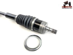 MONSTER AXLES - Monster XP Series Front Left CV Axle & Brg for Can-Am 705400953 Telescoping Built Tough 4340 Chromoly Steel Direct Fit Factory Length with 4" of Travel - Image 4