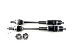 Monster XP Series Front CV Axles & Brgs for Polaris 1333263 Left & Right RZR S 900 1000 RZR 4 900 General 1000 Telescoping Built Tough 4340 Chromoly Steel Factory Length with 4" of Travel