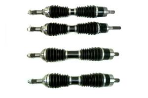 Monster XP Series Full CV Axle Set for Can-Am Outlander & Renegade Front & Rear Telescoping Built Tough 4340 Chromoly Steel Direct Fit Factory Length with 4" of Travel