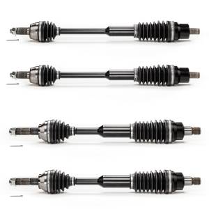 Monster XP Series Full CV Axle Set for Polaris 1332637 1332883 Front & Rear RZR 4 800 RZR S 800 Built Tough 4340 Chromoly Steel Direct Fit Telescoping Factory Length with 4" of Travel