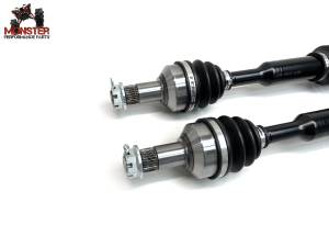 MONSTER AXLES - Monster XP Series Full CV Axle Set for Arctic Cat 1502-873 1502-874 1502-938 Front & Rear Telescoping Built Tough 4340 Chromoly Steel Direct Fit Factory Length with 4" of Travel - Image 3