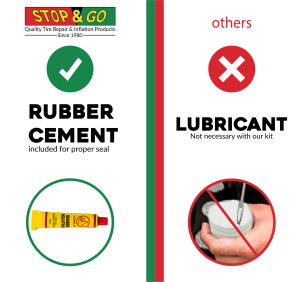 Stop & Go - Stop & Go Tubeless Tire Repair Kit Reliable Fix Compact Design Quick Repair Robust Insertion Tool Strong Cement CO2 Cartridges Included All-in-One-Kit 8065 - Image 5