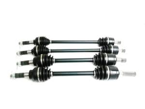 Precision Full CV Axle Set for Kawasaki 59266-0710 59266-0049 59266-0050 Mule PRO Front & Rear Quality Tested Heat-Treated 4140 Chromoly Steel Exact Fit ATVPC