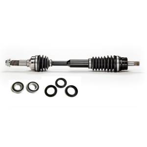 Monster XP Series Front Left CV Axle & Brg Kit for Yamaha Rhino 450 & 660 2004-2009 Telescoping Built Tough 4340 Chromoly Steel Direct Fit Factory Length with 4" of Travel