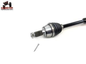 MONSTER AXLES - Monster XP Series Front CV Axle & Brg for Polaris 1332858 Left or Right Ranger Diesel 900 Diesel Crew Telescoping Built Tough 4340 Chromoly Steel Direct Fit Factory Length with 4" of Travel - Image 4
