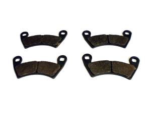 Monster Performance Front Brake Pad Set for Polaris 2203747 2205949 Left & Right Quiet Braking Low-Dust All-Weather Quality Tested