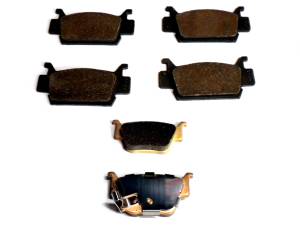 Monster Performance Full Brake Pad Set for Honda Rincon 680 2006-2020 Front & Rear Quiet Braking Low-Dust All-Weather Quality Tested