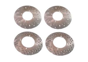 Performance Full Brake Rotor Set for Polaris RZR 4 800 2010-2014 Front & Rear Optimal Braking Quality Tested Quiet Operation Precision Balanced Corrosion Resistant ATVPC