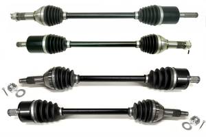 Precision Full CV Axle Set for Can-Am 705402873 705402874 705502552 Front & Rear Quality Tested Heat-Treated 4140 Chromoly Steel Exact Fit ATVPC