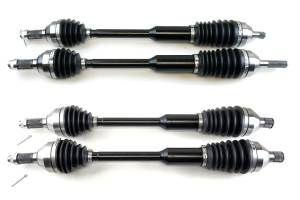 Monster XP Series Full CV Axle Set for Can-Am 705401686 705401687 Front & Rear Telescoping Built Tough 4340 Chromoly Steel Direct Fit Factory Length with 4" of Travel