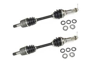 Precision Front CV Axles & Bearing Kits for Yamaha Grizzly Bruin Kodiak & Wolverine Left & Right Quality Tested Heat-Treated 4140 Chromoly Steel Exact Fit ATVPC