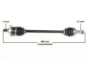 ATV Parts Connection - Precision Front CV Axle for Arctic Cat 1502-940 Left or Right Quality Tested Heat-Treated 4140 Chromoly Steel Exact Fit ATVPC - Image 4