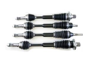 Monster XP Series Full CV Axle Set for Yamaha Rhino 450 & Rhino 660 2004-2009 Front & Rear Telescoping Built Tough 4340 Chromoly Steel Direct Fit Factory Length with 4" of Travel