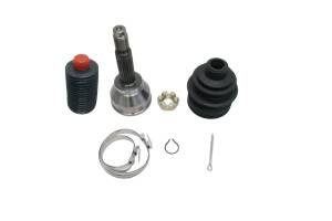 CV Joint Kit for John Deere Buck Bombardier Traxter 500 Quest 500 650 Front Outer Precision Machined Heat-Treated Smooth Articulation Quality Grease ATVPC