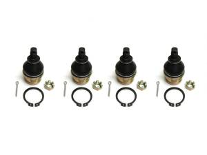 Precision Full Ball Joint Set for Honda 51355-HN0-A01 Upper & Lower Set of 4 Exact Fit Corrosion Resistant Low-Friction Pre-Greased ATVPC