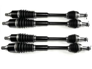 Monster XP Series Full CV Axle Set for Arctic Cat 2502-356 2502-357 Prowler XT & HDX XT Front & Rear Telescoping Built Tough 4340 Chromoly Direct Fit Factory Length with 4" of Travel