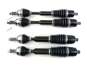 Monster XP Series Full CV Axle Set for Polaris 1333948 1333949 Front & Rear Telescoping Built Tough 4340 Chromoly Steel Direct Fit Factory Length with 4" of Travel