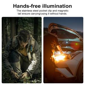 Olight - Warrior Mini 3 Portable Tactical Flashlight - Desert Tan - 1750 Lumens - 240 Meter Throw - 5 Modes & Strobe - Tactical - Rechargeable - Image 5