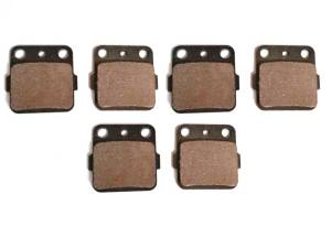 Monster Performance Full Brake Pad Set for Honda 06435-HP7-A01 45220-HC0-007 Front & Rear Quiet Braking Low-Dust All-Weather Quality Tested