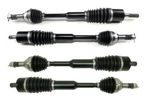 Monster XP Series Full CV Axle Set for Can-Am 705402873 705402874 705502552 Front & Rear Telescoping Built Tough 4340 Chromoly Steel Direct Fit Factory Length with 4" of Travel