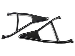 Monster Performance A-Arms for Can-Am Maverick X3 Turbo R & RR 72" 2019-2025 Precision Machined 4130 Chromoly Steel Heavy Duty Set of 4 Black Powder Coat