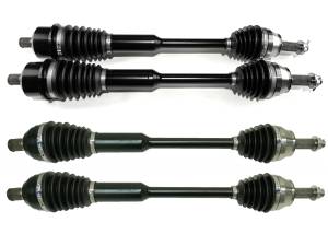 Monster XP Series Full CV Axle Set for Arctic Cat 2502-708 2502-763 Wildcat XX 2018-2019 Front & Rear Telescoping Built Tough 4340 Chromoly Steel Direct Fit Factory Length with 4" of Travel