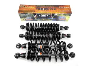 Monster Performance Full Shock Set for Kawasaki 45014-0558 45014-0537 Mule PRO 2017-2023 Front & Rear Monotube Responsive Handling Quality Tested Gas-charged Anti-foam Anti-shear Adjustable