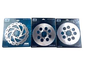 ATV Parts Connection - Brake Rotors for Yamaha Banshee 350 2x4 1990-2006 YFZ350 Front & Rear - Image 2