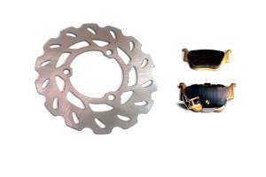 Rear Brake Rotor & Pads for Honda TRX450R & TRX450ER 2x4 2004-2014