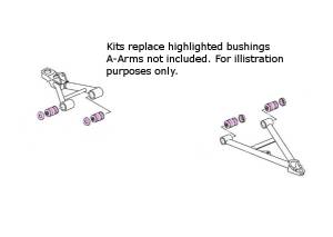 ATV Parts Connection - Lower A-Arm Bushing Bearing Kits for Yamaha 4WV-23526-00-00 Set of 2 - Image 2