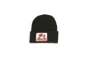 Monster Performance Parts Authentic 12" Cuffed Beanie Black 100% Acrylic Lightweight Warmth Quick Drying Hypoallergenic Shrink Resistant Comfortable Fit