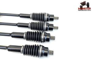 MONSTER AXLES - Monster Full CV Axle Set with High Lifter 2" Spacers for Polaris 1332637 1332947 Telescoping Precision Machined Exact Fit Factory Length with 4" of Travel - Image 3
