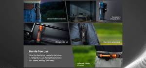 Olight - Seeker 4 Pro Flashlight - Matte Black CW - 4600 Lumen - 260 Meter Throw - 6 Modes USB-C Charger - Dog Walking - Hiking - Camping - Emergency - Image 9