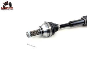 MONSTER AXLES - Monster XP Series Front CV Axle & Brg for Polaris 1333802 - Image 3