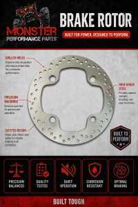 ATV Parts Connection - Front Brake Rotors for Polaris 5257196 Set of 2 - Image 2