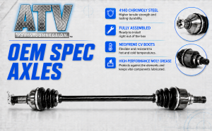ATV Parts Connection - Full CV Axle Set for Arctic Cat 1502-528 1502-529 - Image 7