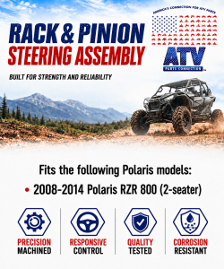 ATV Parts Connection - Steering Rack and Pinion for Polaris 1823497 RZR 800 2008-2014 - Image 4