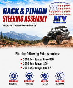 ATV Parts Connection - Steering Rack and Pinion for Polaris 1823712 Ranger 800 - Image 3